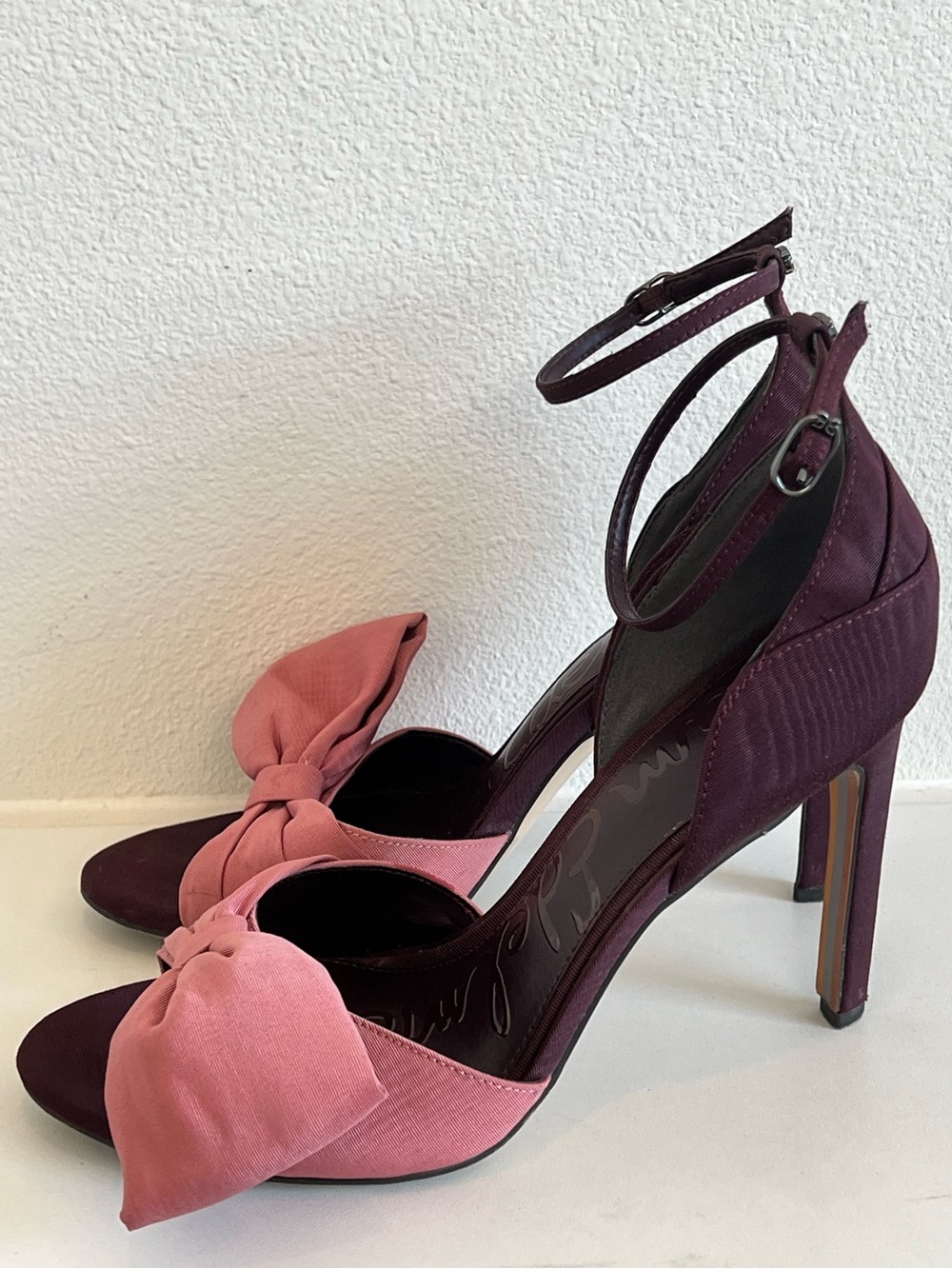 Women's Sam Edelman Ida Pump Shoes in Parisian Plum/Luxe Rose, Size 8.5
